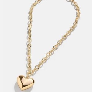 BaubleBar Gold Heart Pendant Necklace